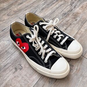 Converse Chuck Taylor All Star 70 Low x Comme des Garcons Black Size 9 Mens NWOB